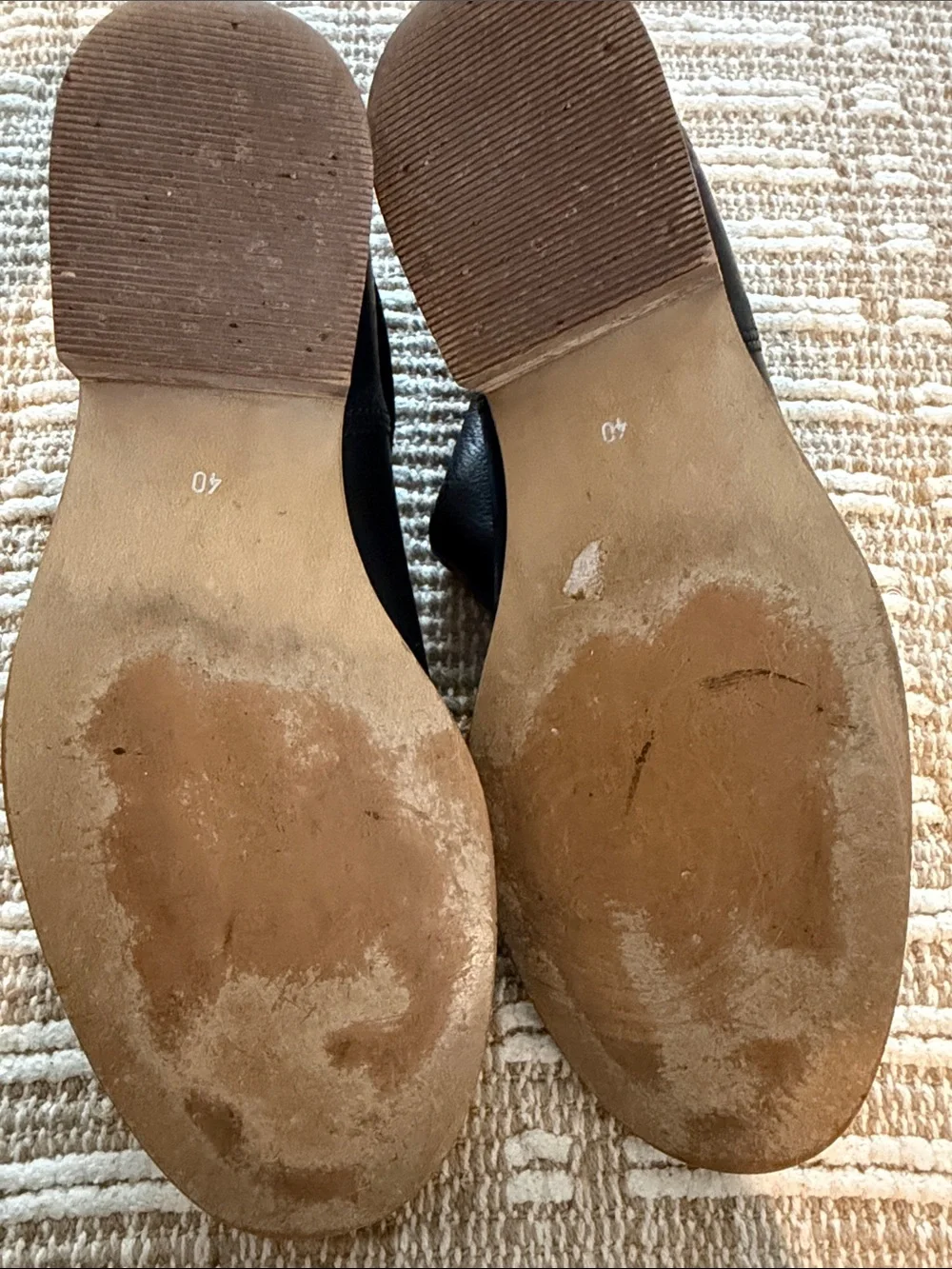 Black Jadhpur Leather Booties 40
